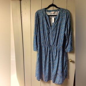 LOFT draw string waist, shirt dress, size XL, never worn, brand new.